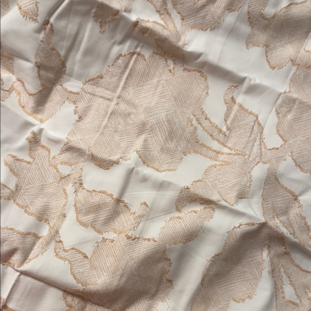Levtex Cream and Tan Duvet Cover